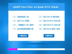 笔记本Ghost Win8.1 x64位 典藏装机版2017v01(永久激活)